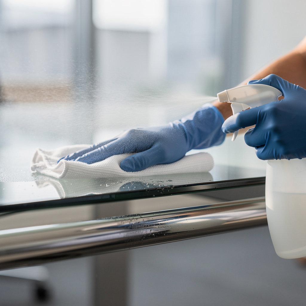 America's Finest Janitorial team providing professional commercial cleaning services in a modern office